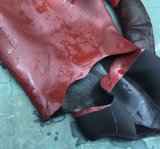 Muta in neoprene liscio spaccato rotta